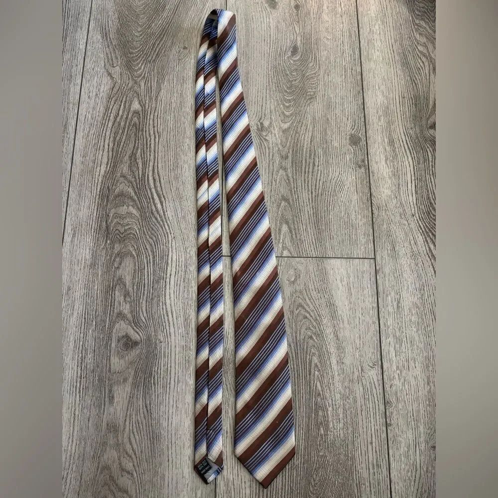 Setazone Striped Brown and Blue Men's Tie